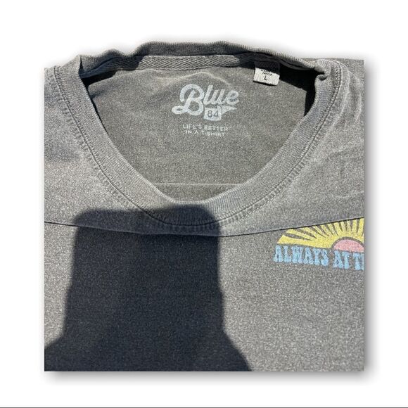 Blue 48 Women’s Cropped Tee Shirt Size Large - Picture 3 of 5